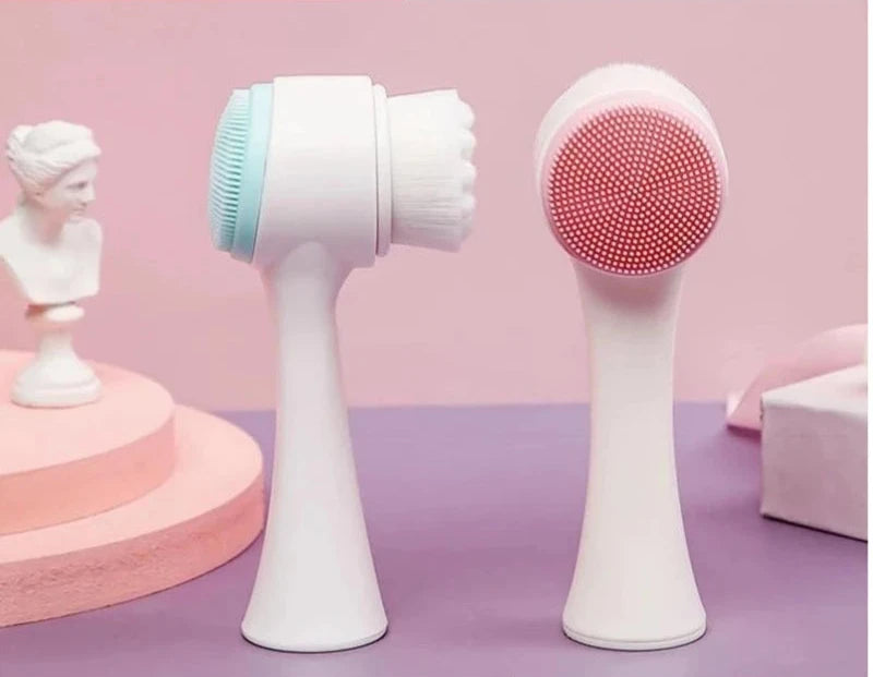 Escova de Limpeza Facial Dupla Face – LUAMART