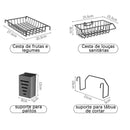 Organizador de Pia de Cozinha Compacto e Multifuncional