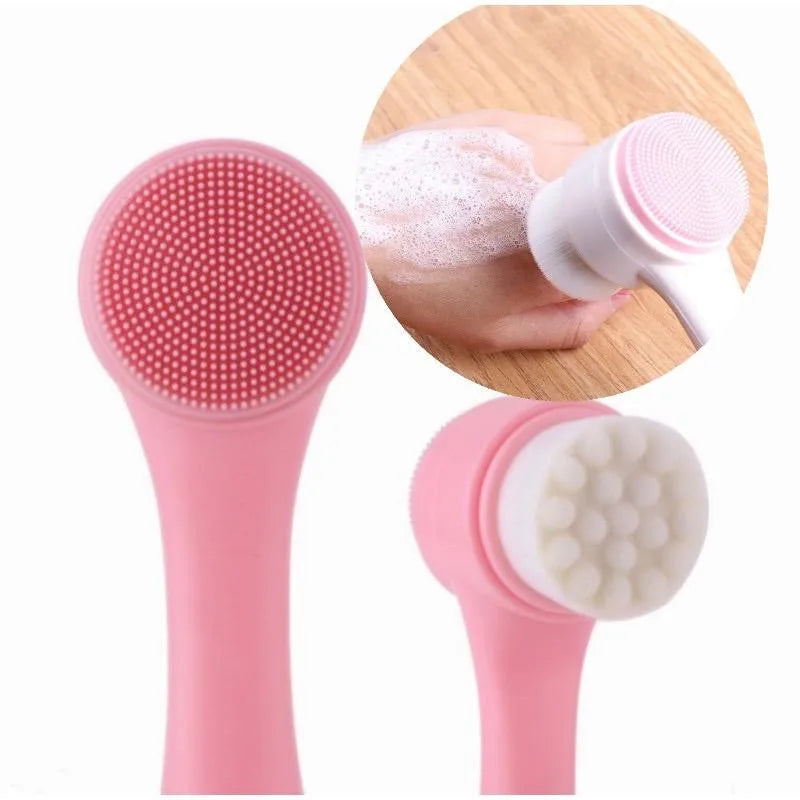 Escova de Limpeza Facial Dupla Face