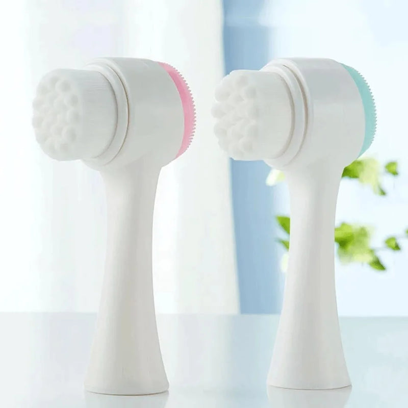 Escova de Limpeza Facial Dupla Face