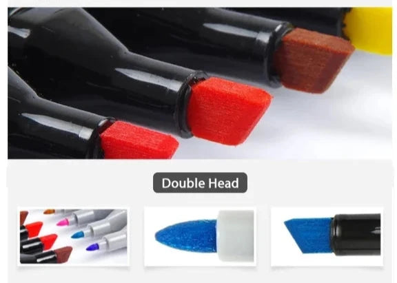 Kit Canetas de Ponta Dupla