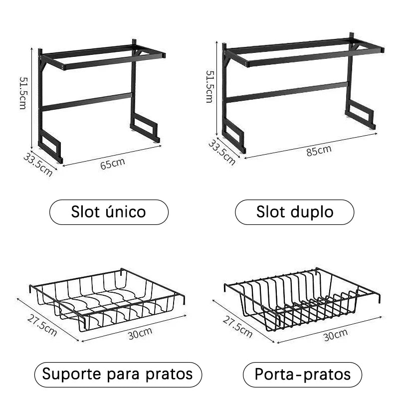 Organizador de Pia de Cozinha Compacto e Multifuncional