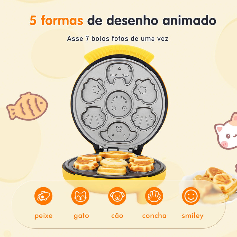 Portátil Waffle Maker Multi Shape