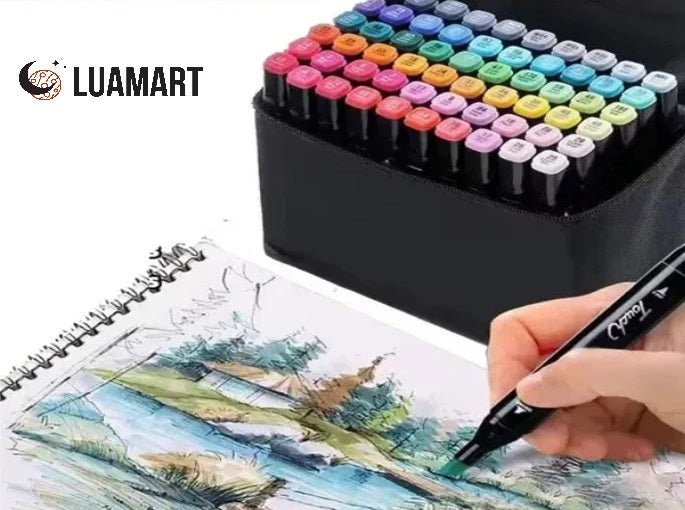 Kit Canetas de Ponta Dupla