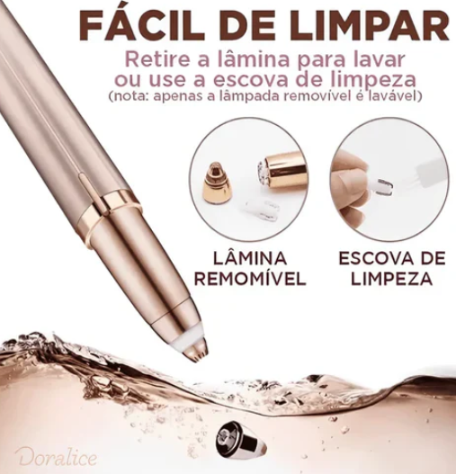 Caneta Depiladora Elétrica USB Recarregável